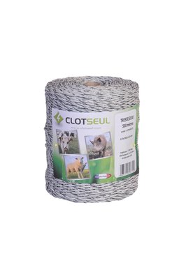Pièces agricoles - Cloture,Jardin & Sylviculture - FIL TRESSE EX30  500m B/N 4 INOX 0.20