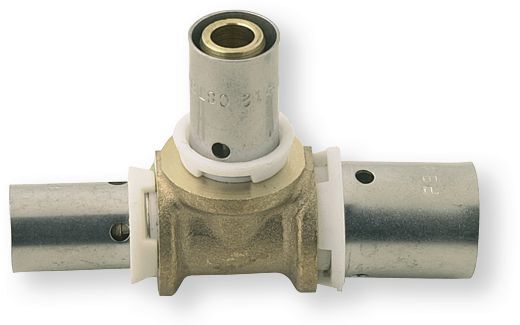 Electroportatif - Electroportatif divers et accessoires - Raccord à sertir en T inégaux pour 3 tuyau PER 13x16mm - 10x12mm - 10x12mm (par 1)