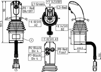 Pièces agricoles - Hydraulique - Ens vanne régl propor AE 12VCC
