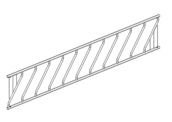 Accessoires et options matériel  - Matériel d'élevage - autre - PANNEAU OBLIQUE EXPORT 10P./4.80M SANS EMBOUT