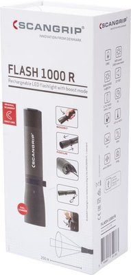 Pièces agricoles - Outils atelier - Flash 1000 R, lampe de poche rechargeable