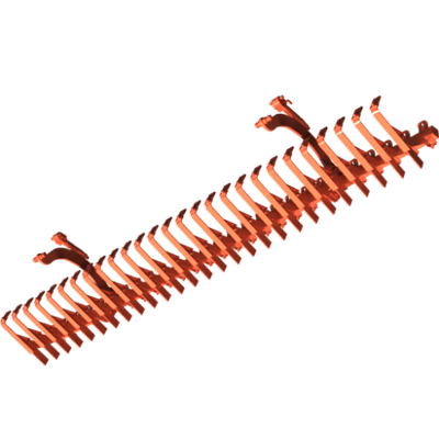 Pièces agricoles - Pièce divers - BARRE DE DECROTTOIR 3.50m complet