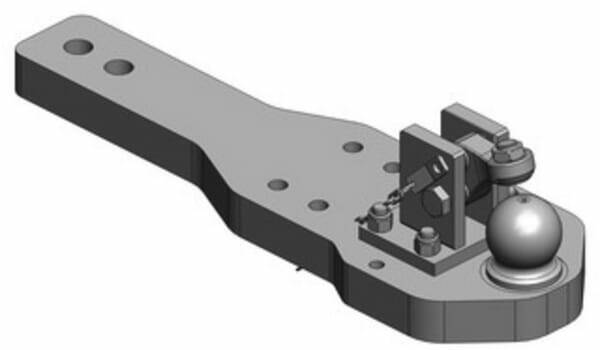Pièces agricoles - Tracteur pièce adaptable - Barre d'attelage renforcée K80® Steyr CVT EcoTech 6130, 6145, 6160 4t