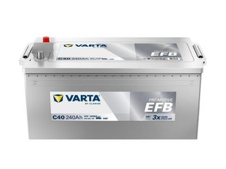 Pièces agricoles - Eclairage - Battery 12V 240Ah 1200A C40 VARTA Dynamic EFB
