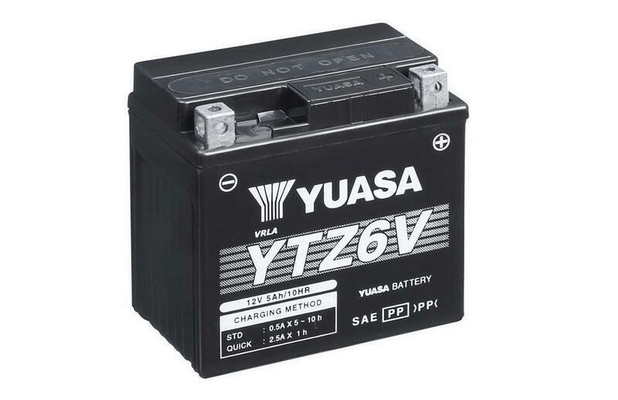 Pièces Quad & Motos - Electrique - Batterie YUASA W/C sans entretien avec pack acide - YTZ6V