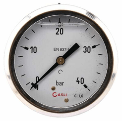 Pièces agricoles - Hydraulique - Manomètre Ø63 0-40bar ¼" ar.
