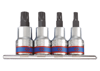 Outils - Outils divers - Jeu de 4 douilles 1/2" Spline courte M6-M8-M10-M12