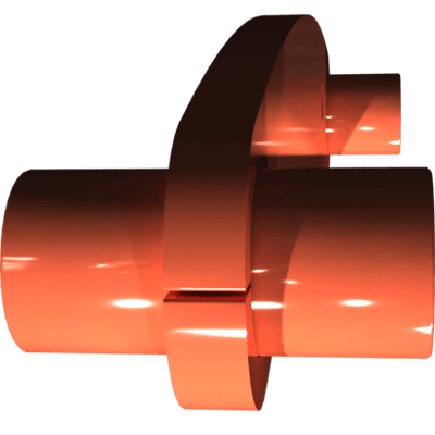 Pièces agricoles - Pièce divers - guidon inférieur soudé -peint-