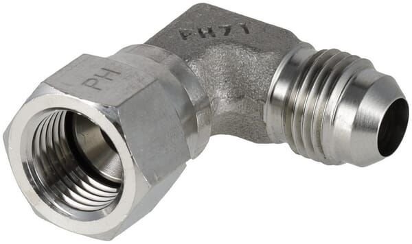 Pièces agricoles - Hydraulique - Coude tournant 9/16" JIC SS