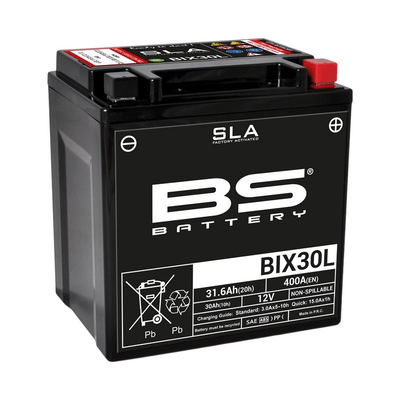 Pièces Quad & Motos - Electrique - Batterie BS BATTERY SLA sans entretien activé usine - BIX30L