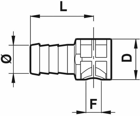 Pièces agricoles - Pièce Pulvérisateur - Embout simple 13 mm