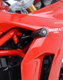 Tampons de protection R&G RACING Aero noir sans percage Ducati Supersport