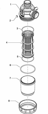 Pièces agricoles - Pièce Pulvérisateur - Filtre d'asp. 1 1/4" 60-100 l/min