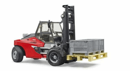 Loisirs - Jouets - Chariot élévateur Linde HT160 avec palette et 3 cages à palettes