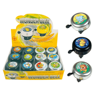 Pièces Quad & Motos - Vélo - Boîte de 12 sonnettes vélo V BIKE 55mm aluminium - modèles assortis