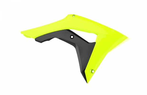Pièces Quad & Motos - Plastiques - Ouïes de radiateur POLISPORT jaune fluo Honda CRF450R