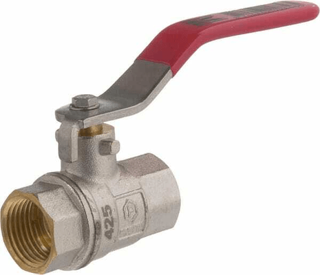 Pièces agricoles - Hydraulique - Vanne à bille BSP 2x femelle 1/2" + poignée SS