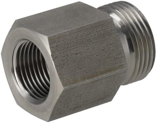 Pièces agricoles - Hydraulique - Raccord à filetage femelle 15L x 3/8" BSP SS