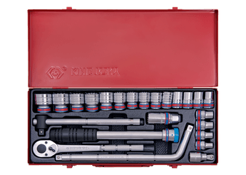 Outils - Outils divers - Coffret de douilles 1/2"  24 pièces en pouce, 12 pans