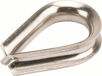 Pièces agricoles - Fasteners - Cosse-coeur inox-A4 6 mm