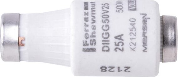 Pièces agricoles - Electricité - Fusible 500V 25A longueur 50mm