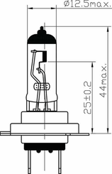 Pièces agricoles - Eclairage - Ampoule 24 V 70W H7 LLHD