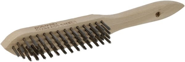 Outils - Outils divers - Brosse métallique en acier inoxydable 4 rangs