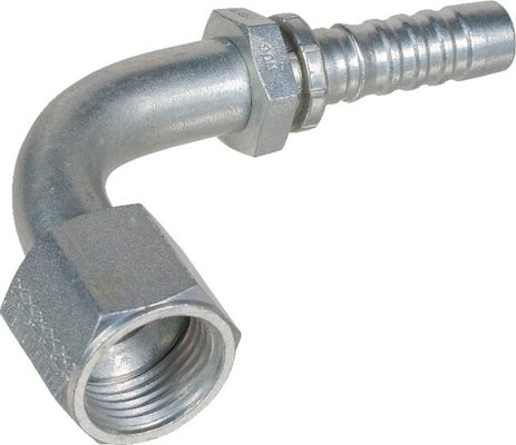 Pièces agricoles - Hydraulique - Racc. à sertir 90° DN13-7/8 JIC