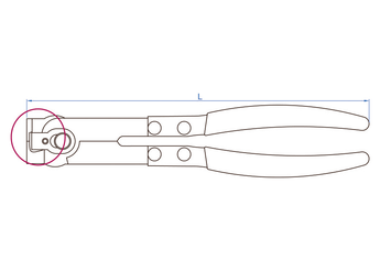 Outils - Outils divers - Pince pour collier à oreilles