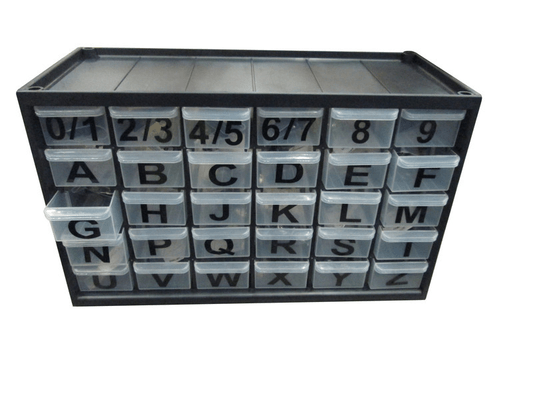 Pièces Quad & Motos - Outillage - Assortiment caractères pour plaques aluminium PPI