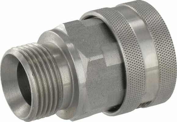 Pièces agricoles - Hydraulique - Raccord rapide femelle Ø18,2mm x M 1/2" inox