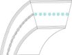 Courroie trapézoïdale (3L-36.8)