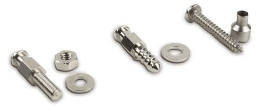 Pièces agricoles - Pièce divers - Vis à métaux 4 x 8 mm avec. rondelle, laiton nickelé