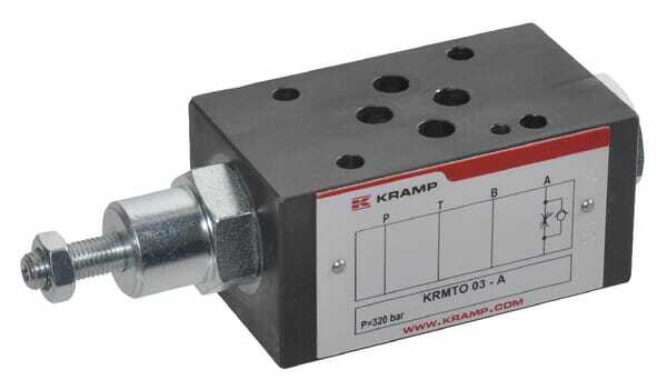 Pièces agricoles - Hydraulique - Clapet antiretour étrangl. NG6