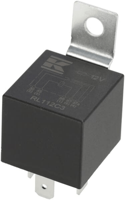 Pièces agricoles - Eclairage - Mini relais 12V, inverseur, 30A/40A, avec support