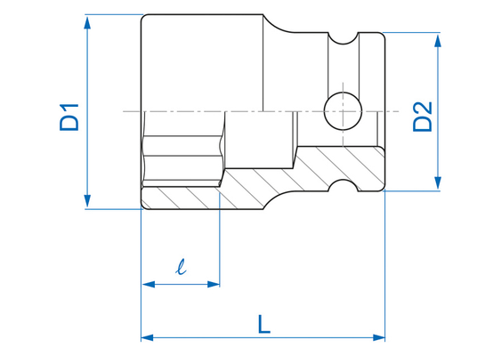 Outils - Outils divers - Douille 3/8" à chocs 11/16"