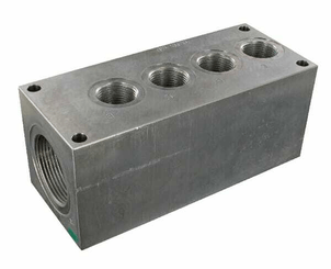 Pièces agricoles - Hydraulique - Bloc de retour 4x3/4" 1x1"1/2