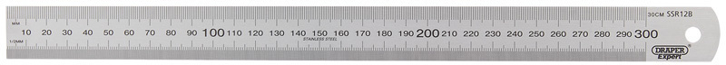 Règle inox DRAPER 300mm