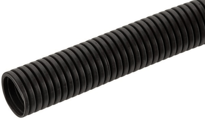 Pièces agricoles - Eclairage - Tube de protection 9mm 100m flexible ondulé, fermé, noir