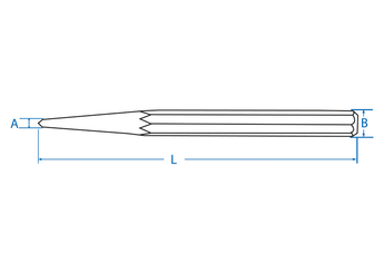 Outils - Outils divers - Blister de pointeau 4mm L:120mm