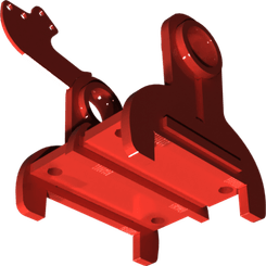 Pièces agricoles - Pièce divers - Support de tendeur RS peinte