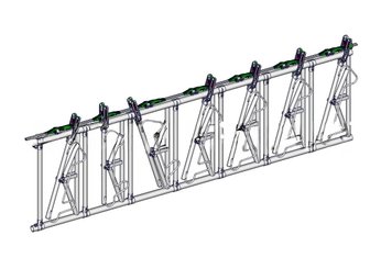 Accessoires et options matériel  - Matériel d'élevage - autre - PANNEAU SAFETY IV GENISSE 7P./3.80M SANS EMBOUT ET MANETTE