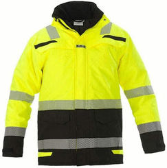 Vêtements et protections - Vêtement  - Parka Oui, jaune-noir, taille 4XL, EU : 64-66 Hydrowear