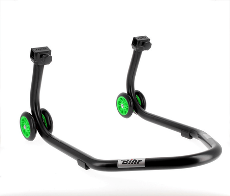 Pièces Quad & Motos - Transport - Garage - Paddock - Béquille arrière BIHR Home Track supports en "V" noir mat roues vert
