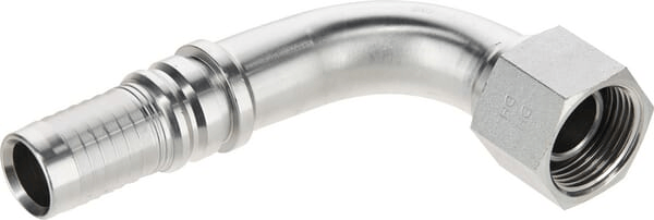Pièces agricoles - Hydraulique - Raccord à sertir 4SH-DN25-1" BSP-90°