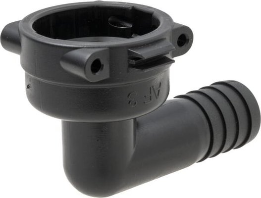 Pièces agricoles - Pièce Pulvérisateur - Raccord à fourche, femelle 90° AF3, embout de tuyau 20 mm