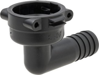 Pièces agricoles - Pièce Pulvérisateur - Raccord à fourche, femelle 90° AF3, embout de tuyau 20 mm