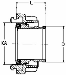 Pièces agricoles - Hydraulique - Raccord Storz 25 x extrémité du tuyau 13mm (cliquet 31mm)