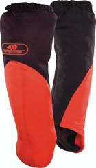 Vêtements et protections - Vêtement  - Protection avant-bras pour tronçonneuse, noir/rouge