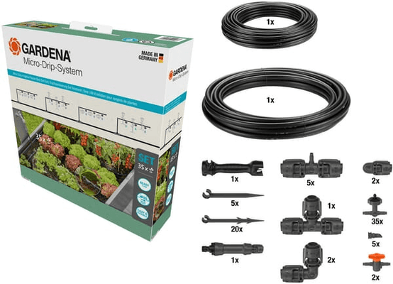 Pièces agricoles - Hydraulique - Kit d'irrigation Micro-Drip (35 plantes)